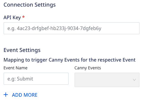 Canny connection settings